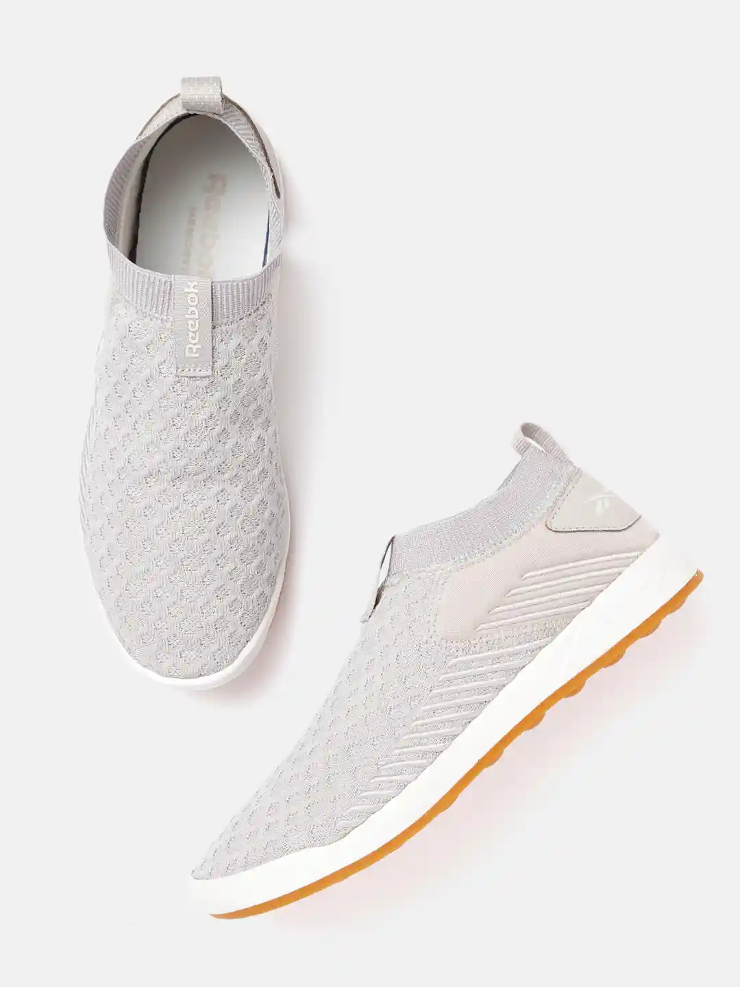 Buy Reebok Women Grey Ever Road DMX Slip On Woven Design Walking