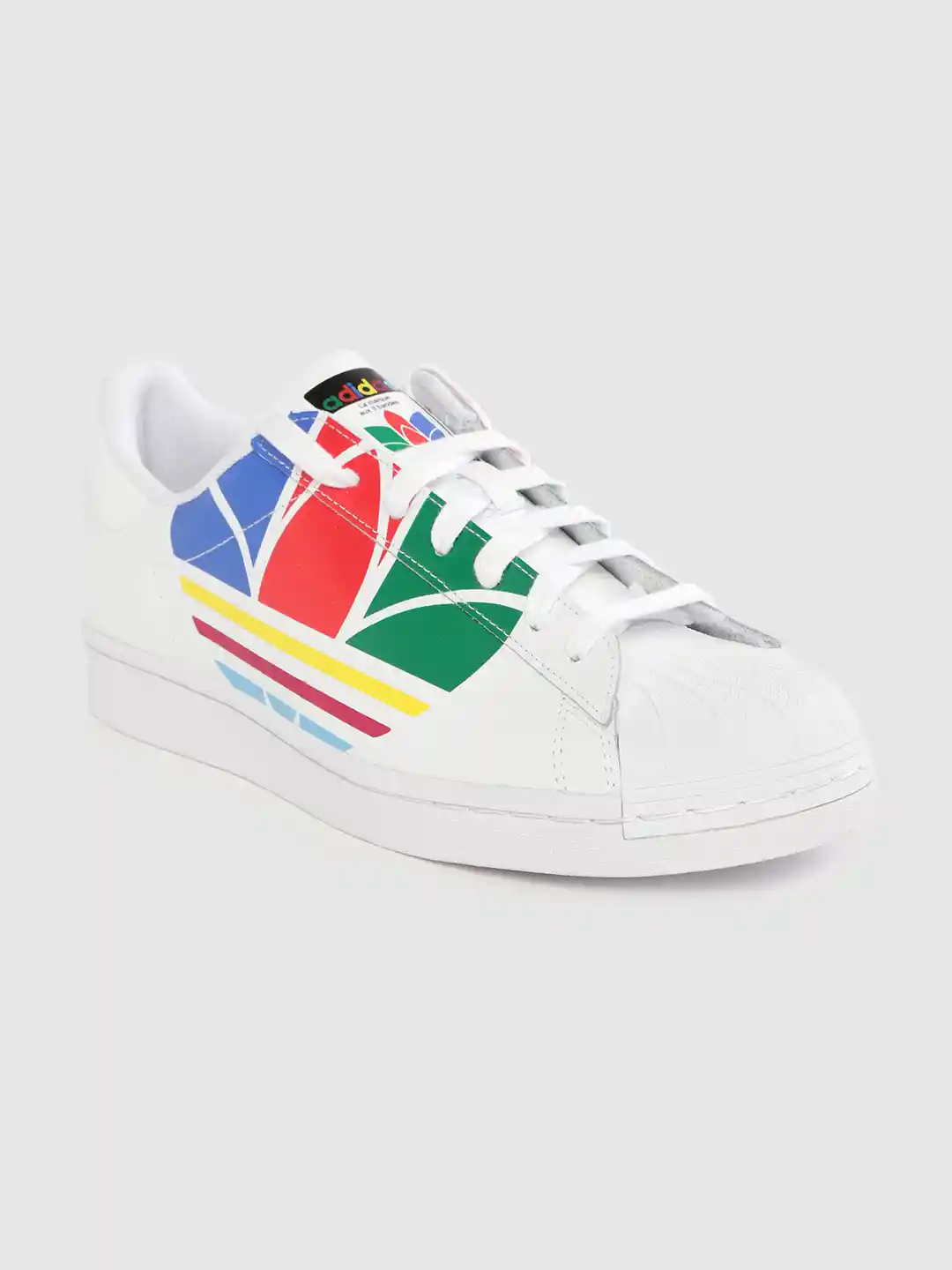Buy ADIDAS Originals Men White Brand Logo Print Superstar Pure