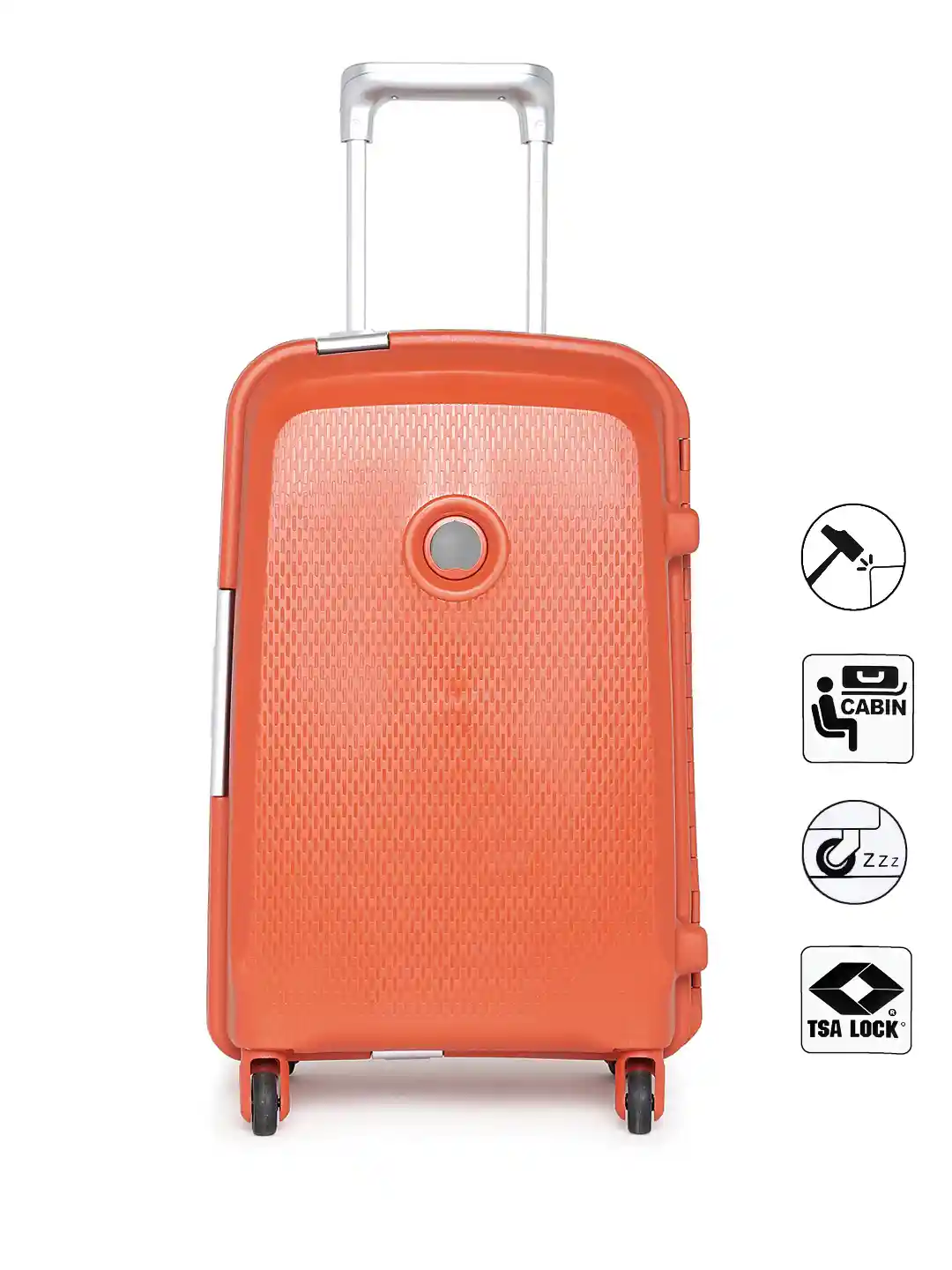 Buy DELSEY Paris Unisex Orange Belfort Small Trolley Suitcase