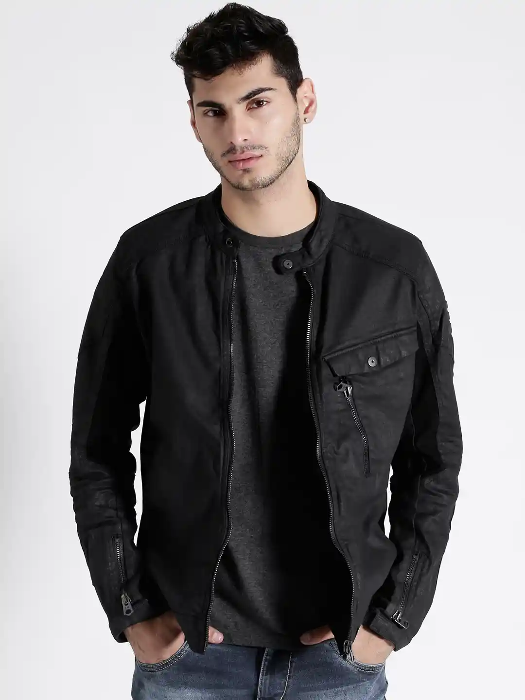 Buy G-STAR RAW Black 3D Sleeve Slim Denim Jacket Jackets for Men