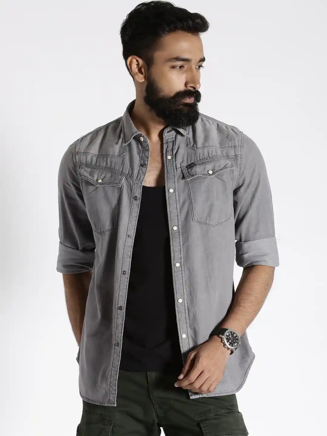 Formal G Star 3301 Shirt Buy G-STAR RAW Grey Denim 3301 Casual