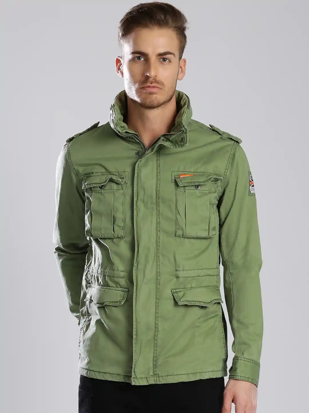 Superdry Parka Coats For Men Buy Superdry Grey City Hooded Padded