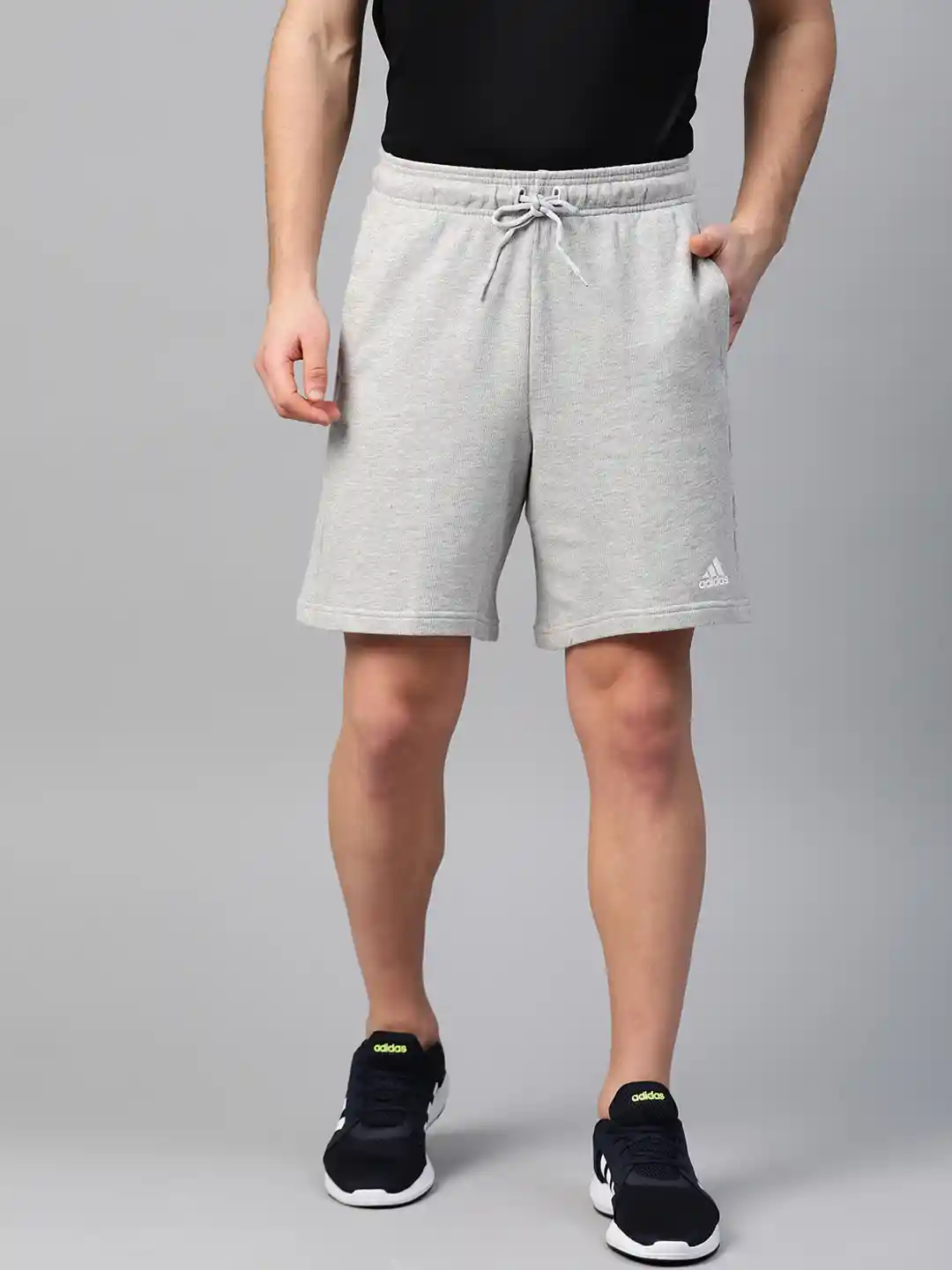 Buy ADIDAS Men Grey Melange Solid Mild Must Haves Sports Shorts
