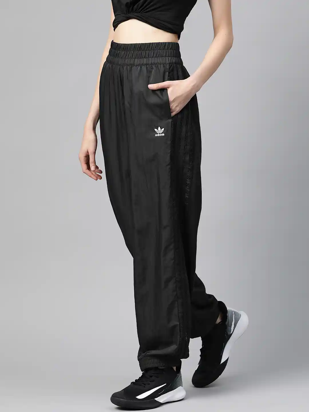 Buy ADIDAS Originals Women Black Solid Bellista Joggers Track