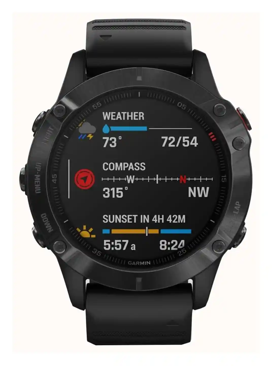 Buy Garmin Unisex Black Fenix Pro Solar Smart Watch 010-02410-40