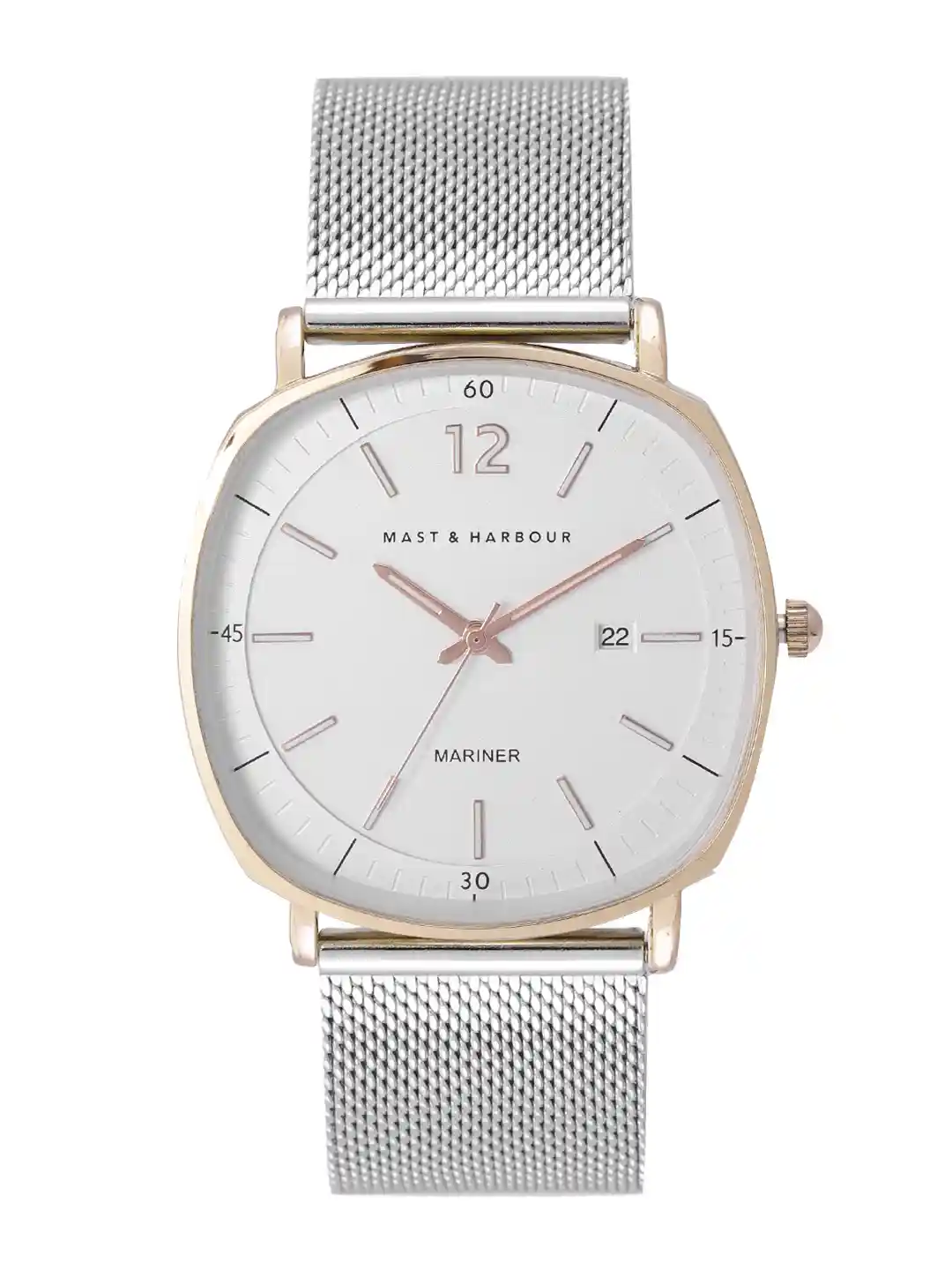 Buy Mast & Harbour Unisex Off-White Analogue Mariner Watch MFB-PN