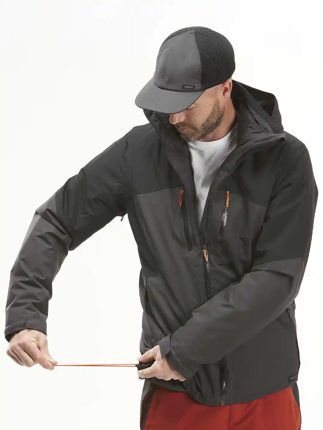 Decathlon Jackets Forclaz Jacket For Men Decathlon Men Black Grey