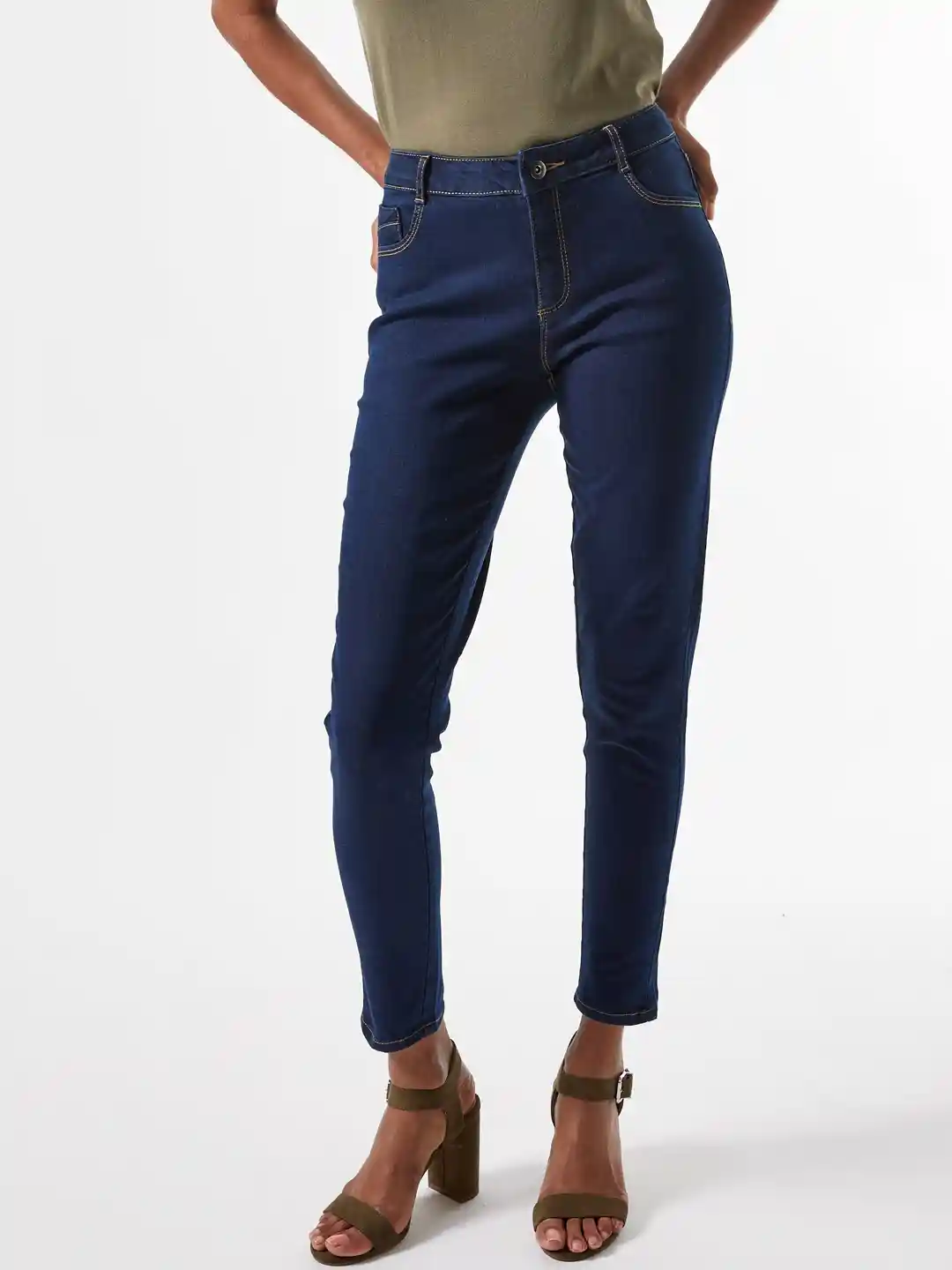 Buy DOROTHY PERKINS Petite Women Navy Blue Petite Ellis Skinny Fit