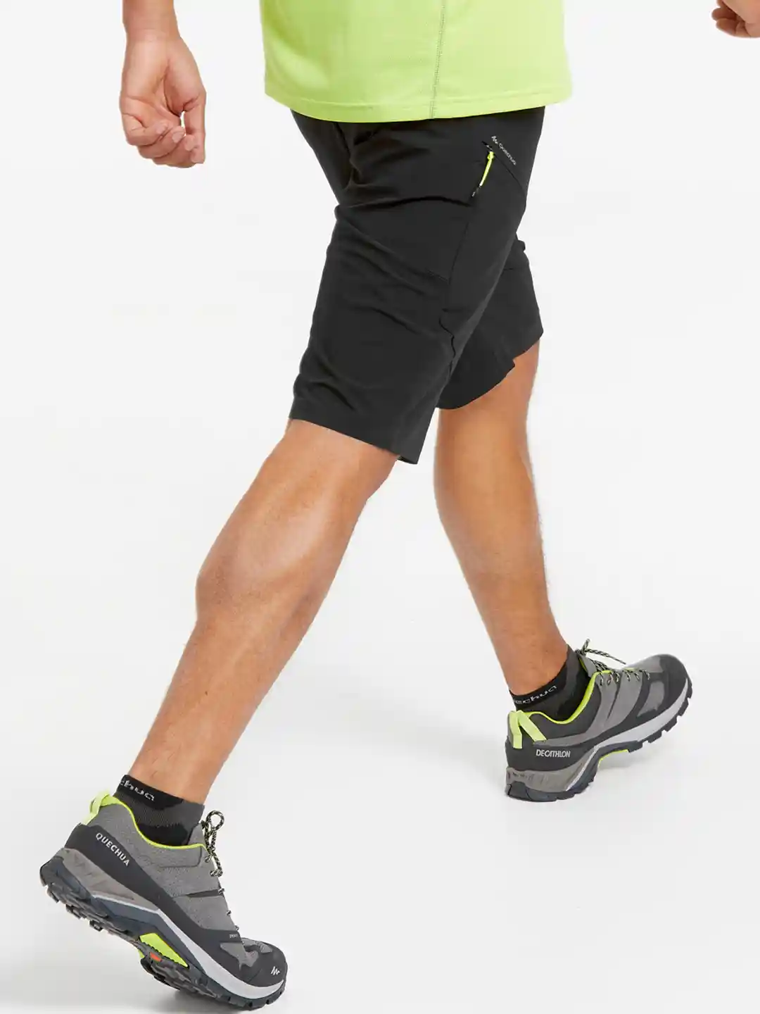 Buy Decathlon Men Black Solid Quick Dry Long Hiking and Trekking