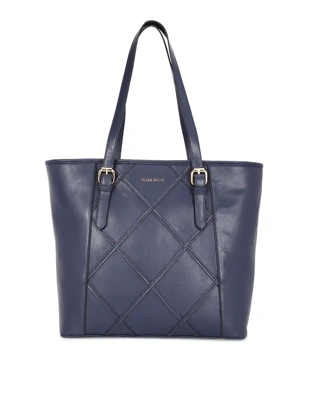 Buy Allen Solly Navy Blue Self Design Shoulder Bag Handbags for