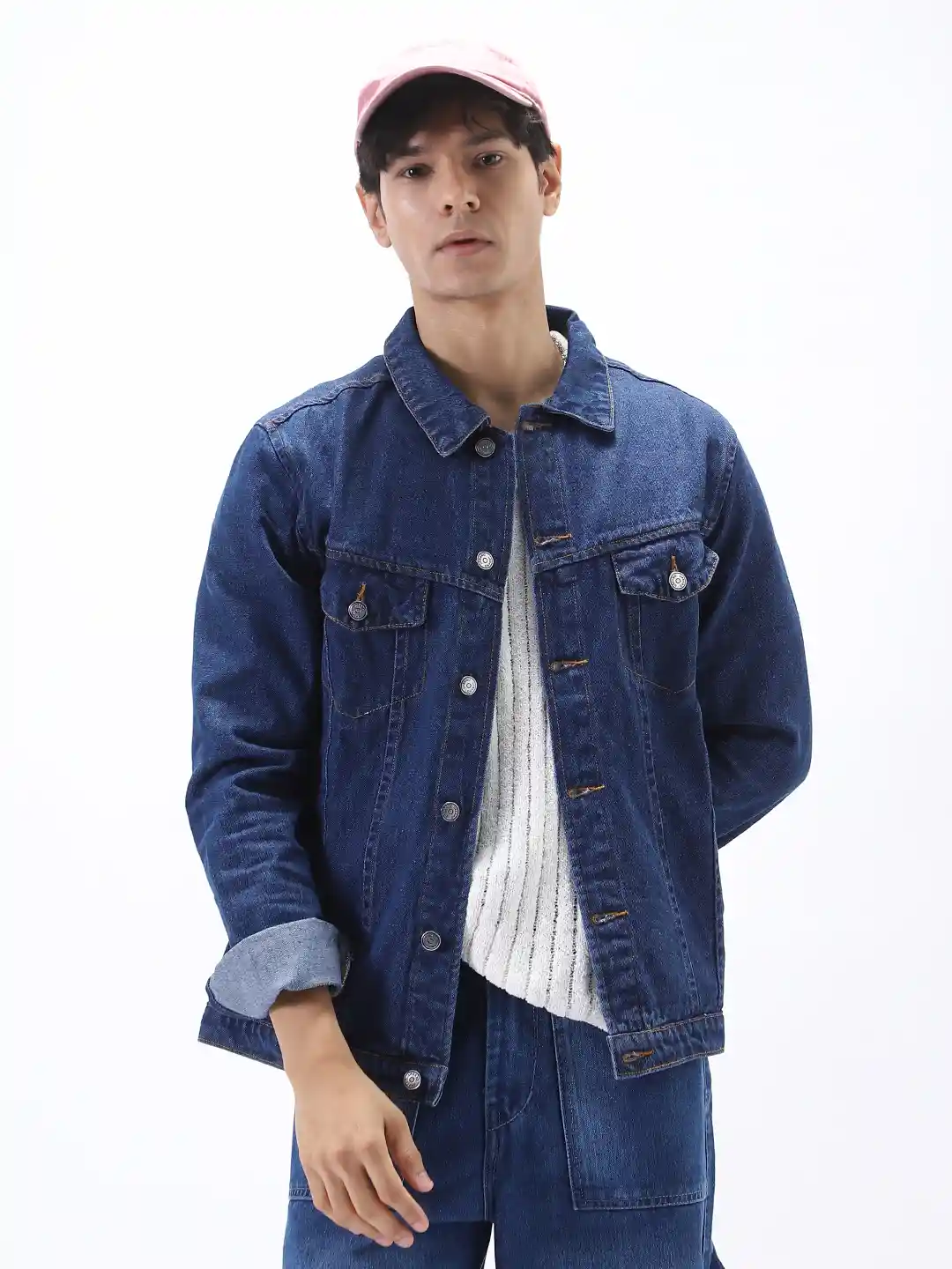 Buy Urbano Fashion Men Regular Fit Washed Sleeveless Denim Jacket