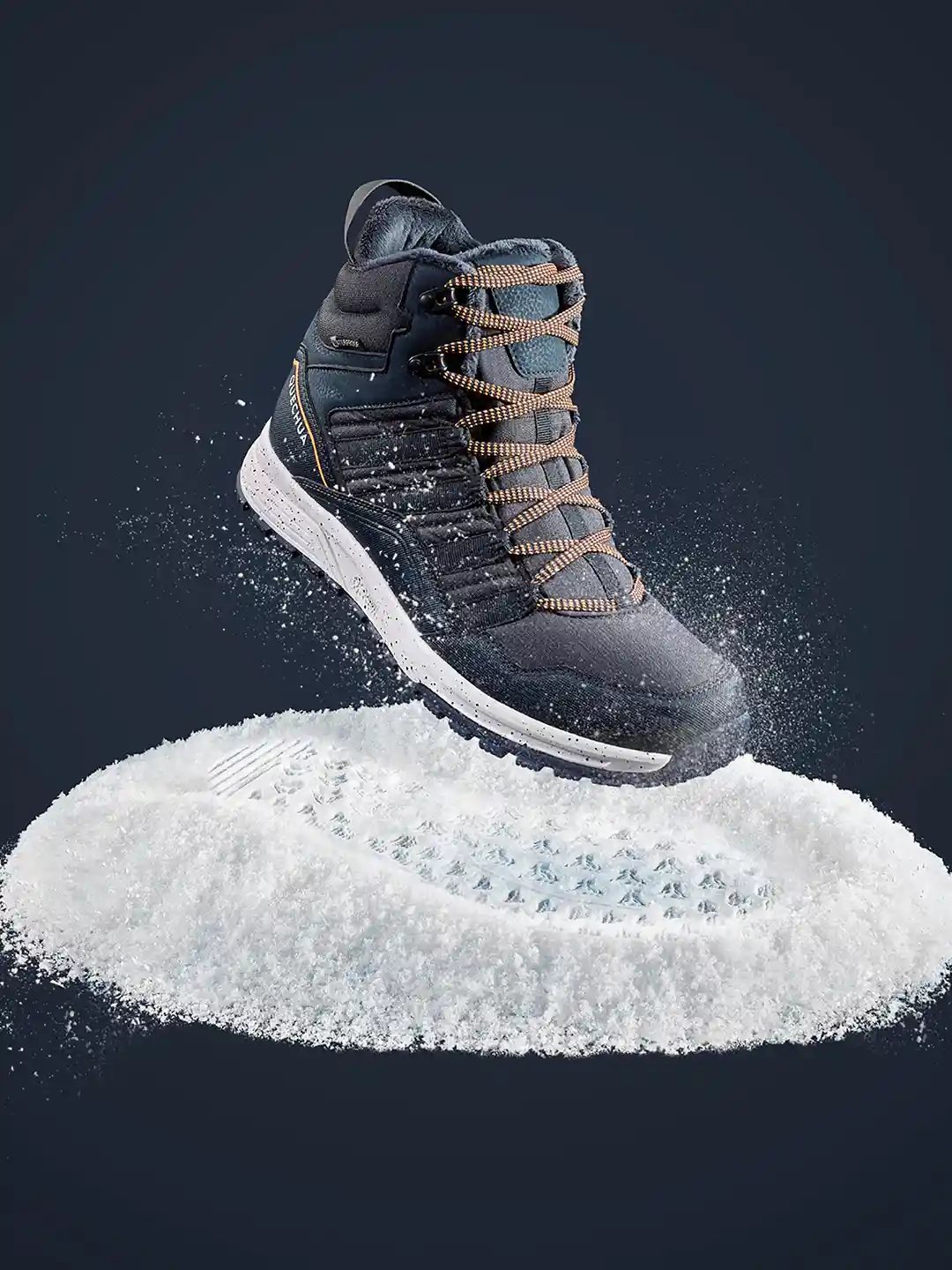 Buy Decathlon Men Black Snow Hiking Shoes Sports Shoes for Men