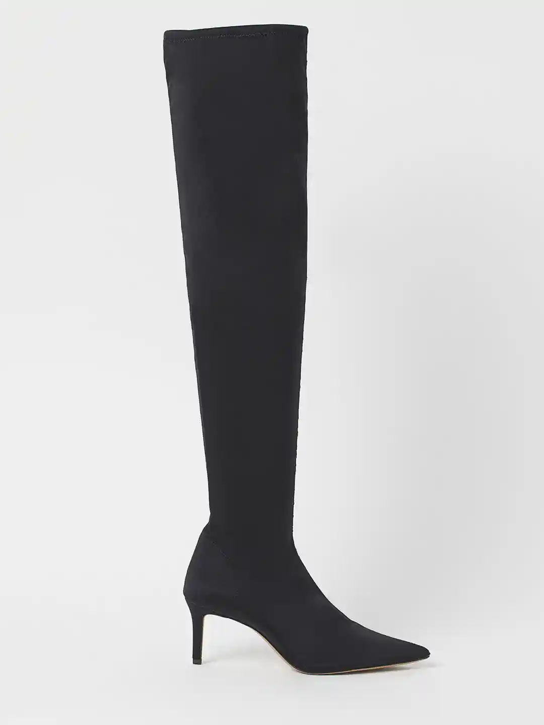 Buy H&M Women Black Thigh-High Sock Boots Boots for Women