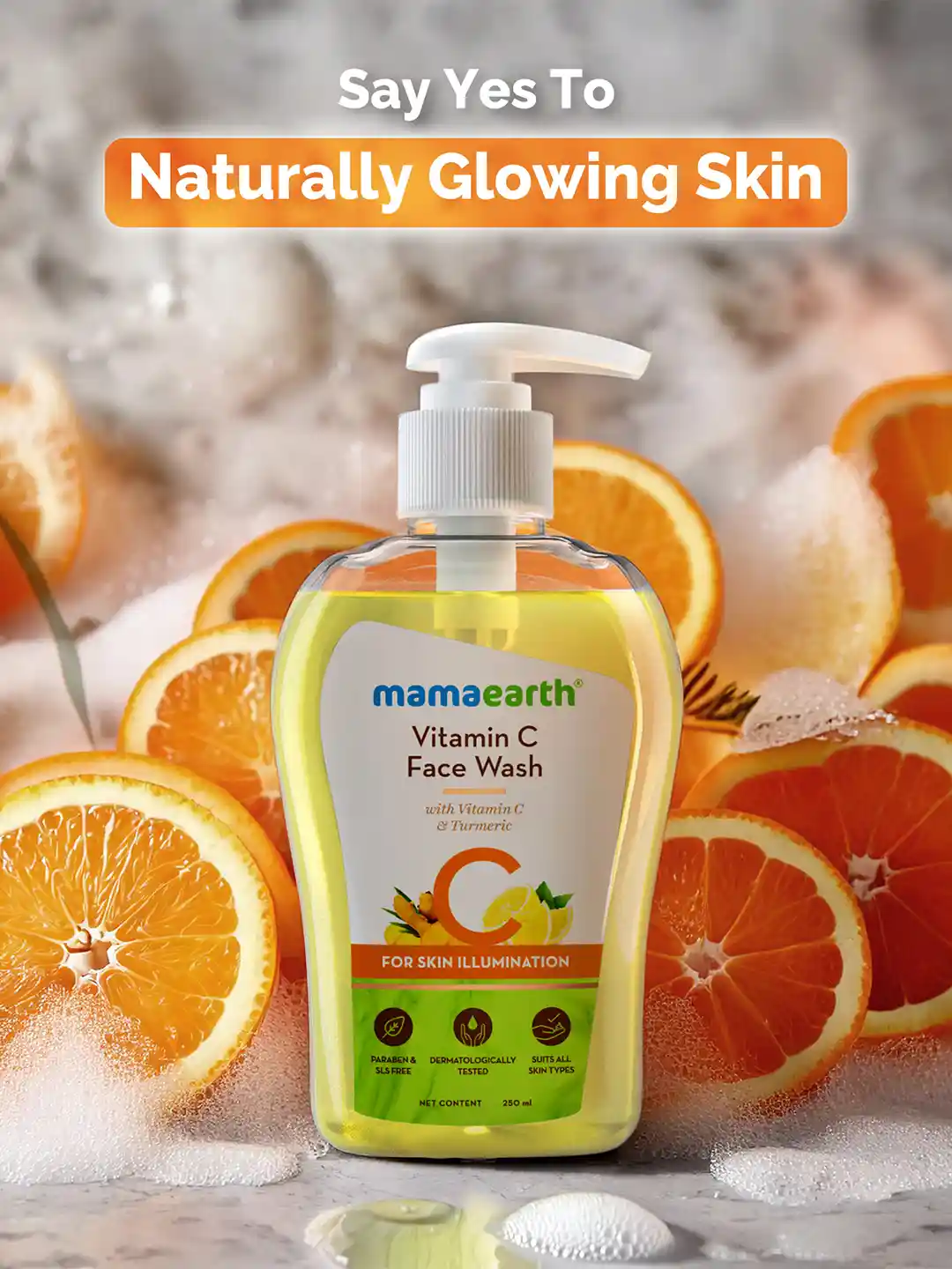 Buy Mamaearth Vitamin C Oil Free Face Wash For Acne-Prone Dry