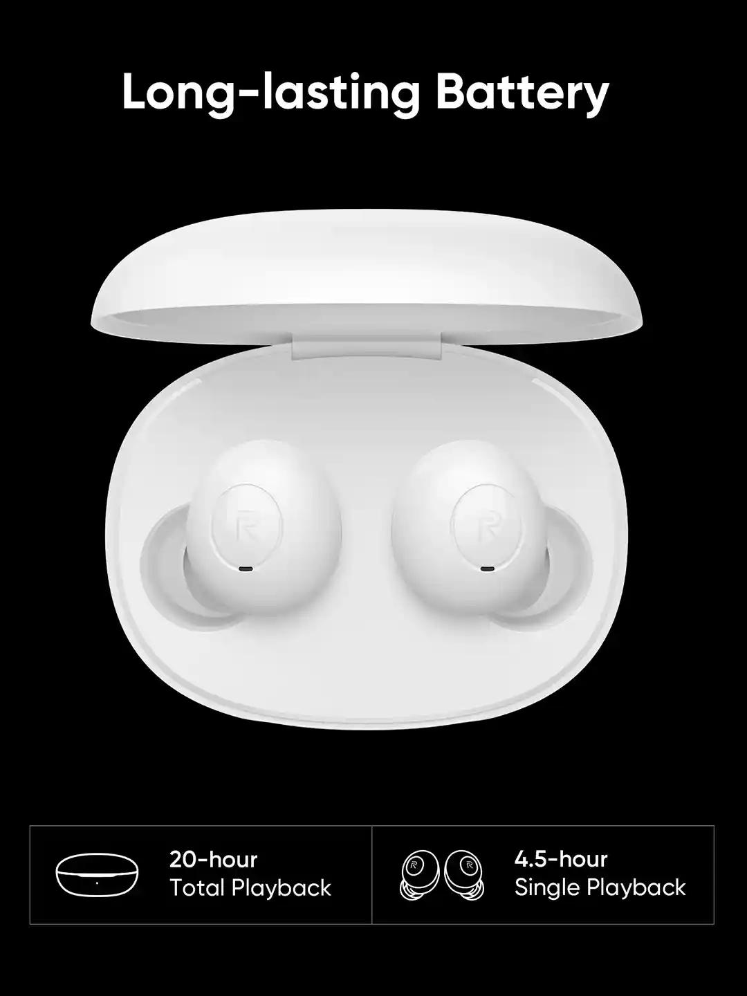 Bluetooth Earphones Realme Buds Q Sensor Realme White True