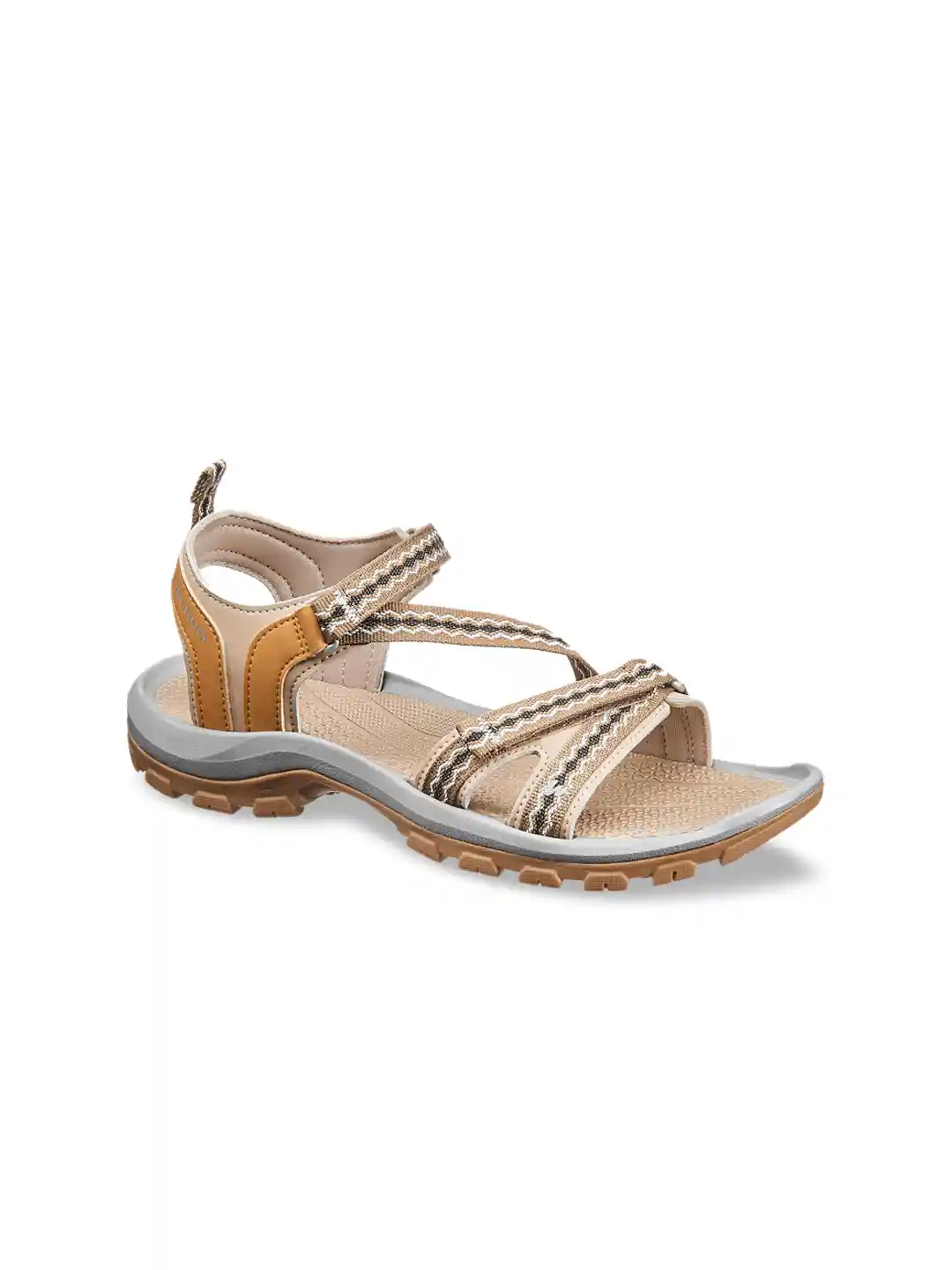 Buy Decathlon Womens Beige Woven Design Sandals NH110 Sandals