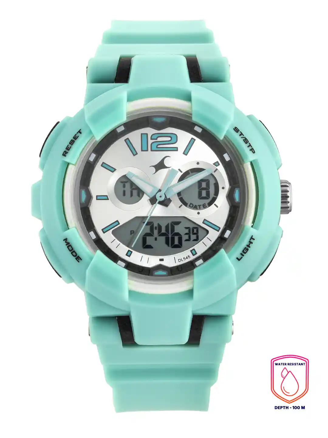 Buy Fastrack Women Silver-Toned Analogue Digital Watch 68016PP02