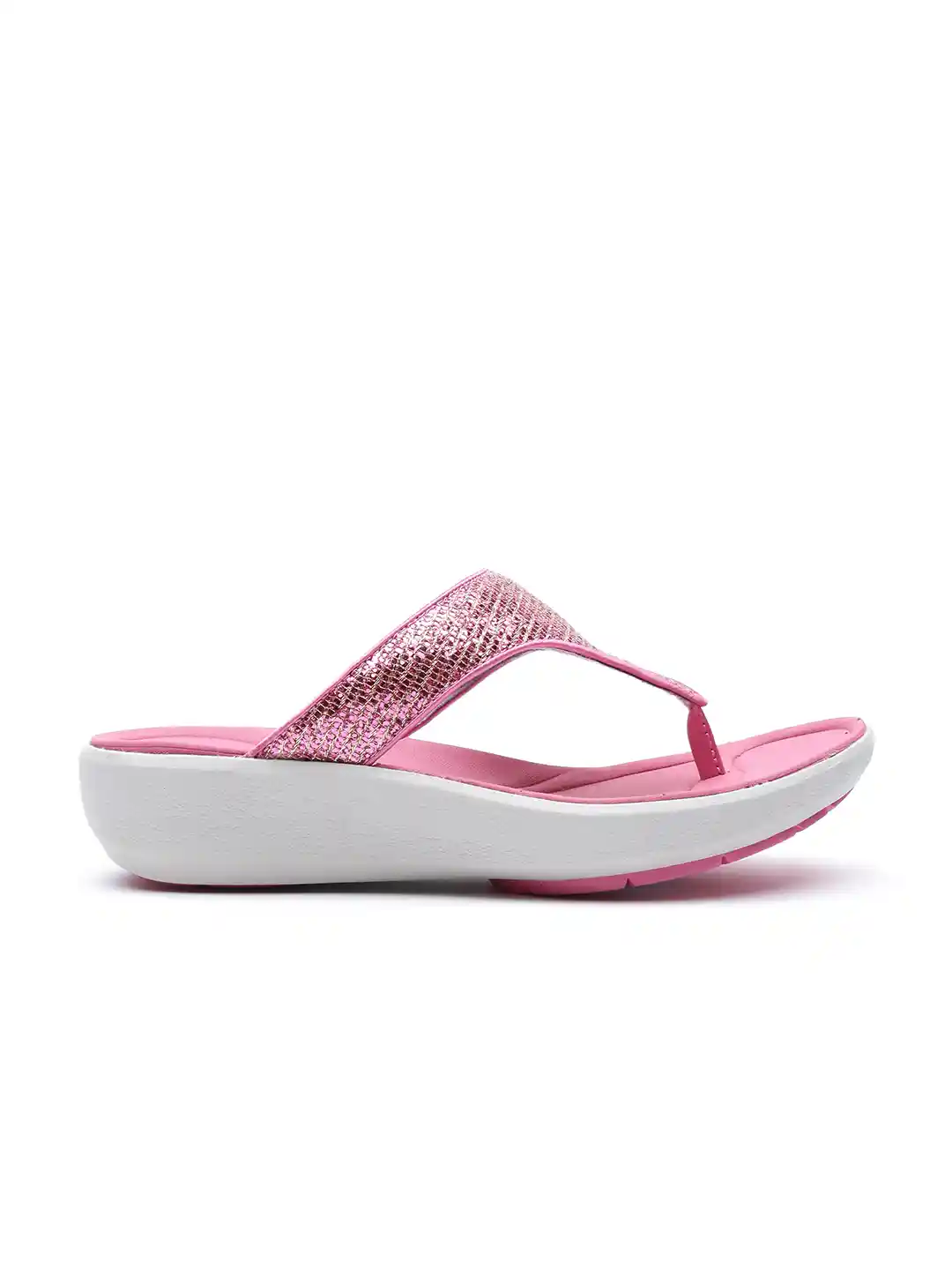 Buy Clarks Women Pink Shimmer Sandals Heels for Women 1312542