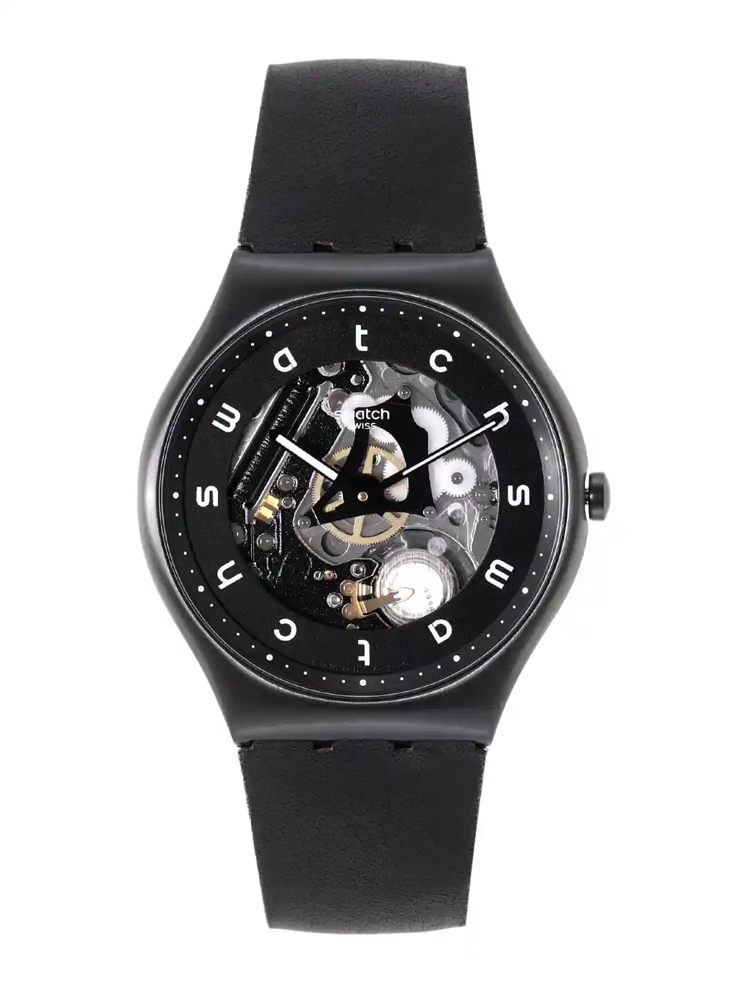 Shop Swatch New Swatch Watches 2021 Swatch Men Black Skeleton