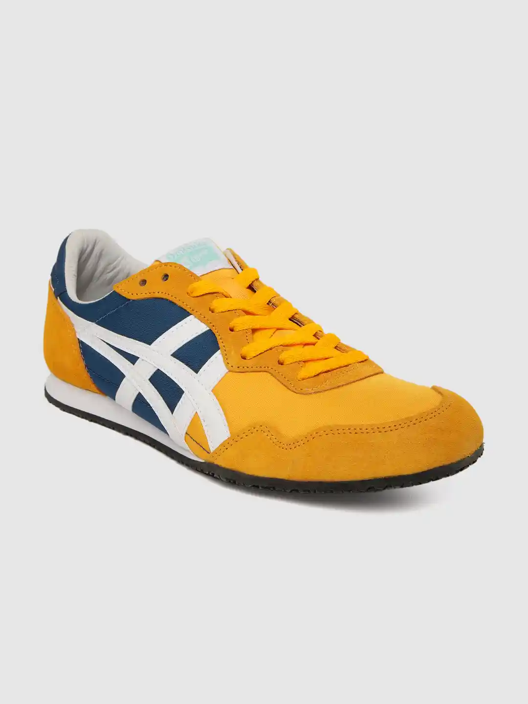 Buy Onitsuka Tiger Unisex Mustard Yellow Solid Serrano Sneakers