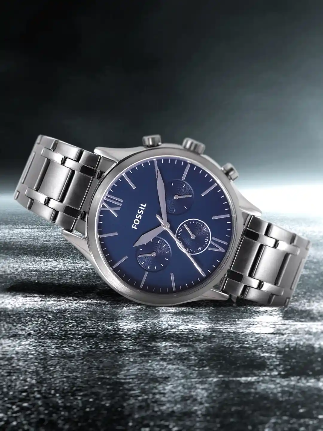 Buy Fossil Men Navy Blue Analogue Watch BQ2401 Watches for Men