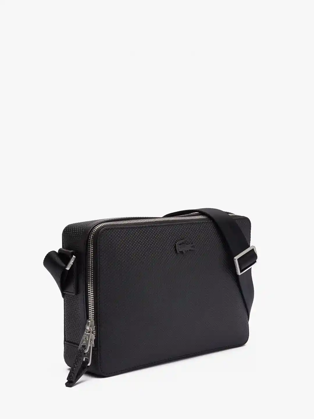 Buy Lacoste Men Black Solid Messenger Bag Messenger Bag for Men