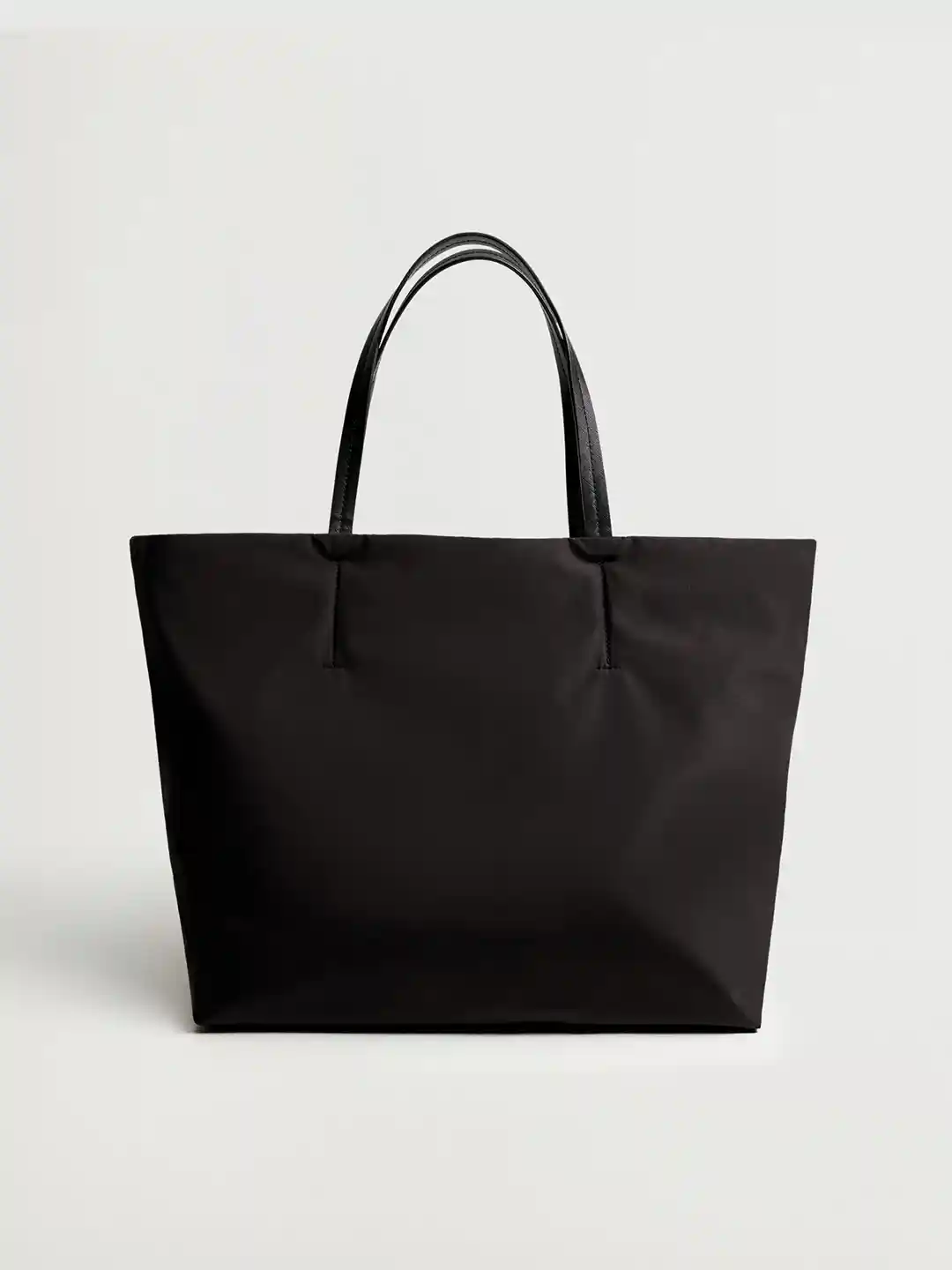 Buy MANGO Women Black Solid Shopper Tote Bag Handbags for Women