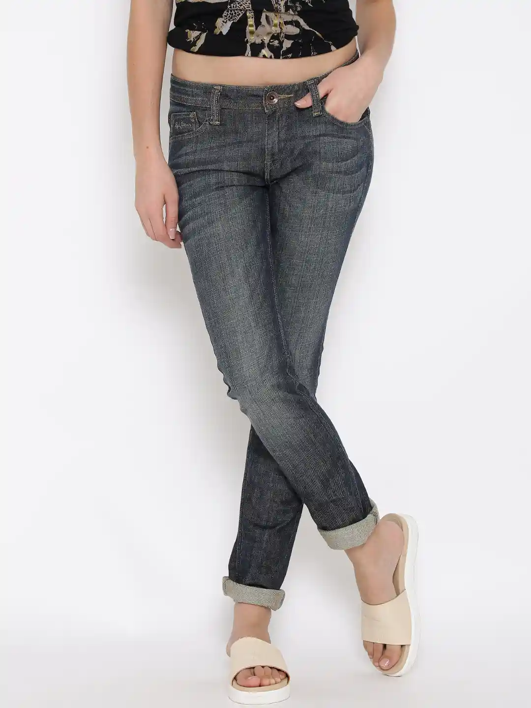 Buy Pepe Jeans Grey Washed Frisky Fit Jeans Jeans for Women