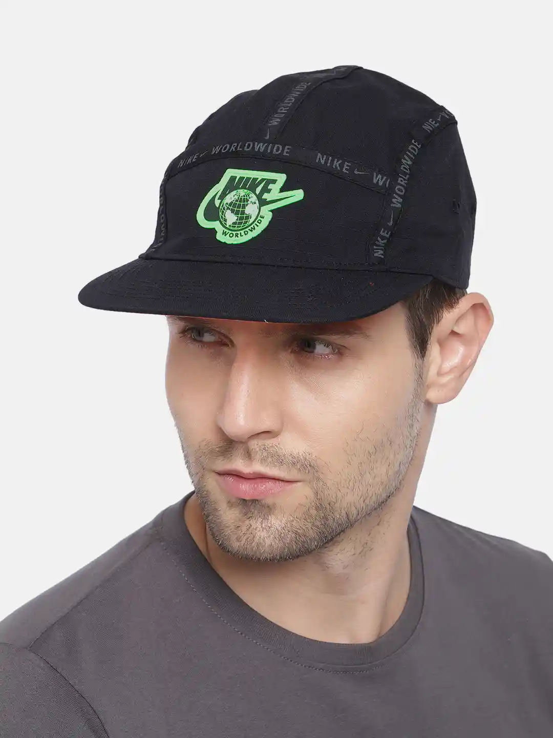 Buy Nike Unisex Black AW84 Worldwide Baseball Cap - Caps for