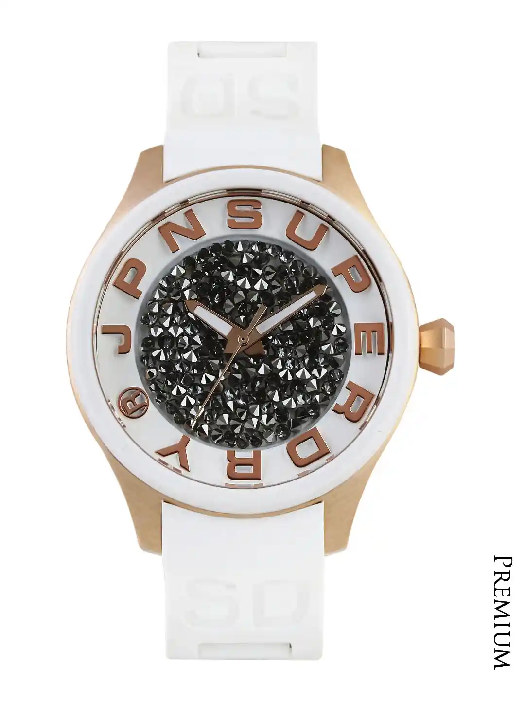 Buy Superdry Women White Grey Embellished Dial Watch SYL152W