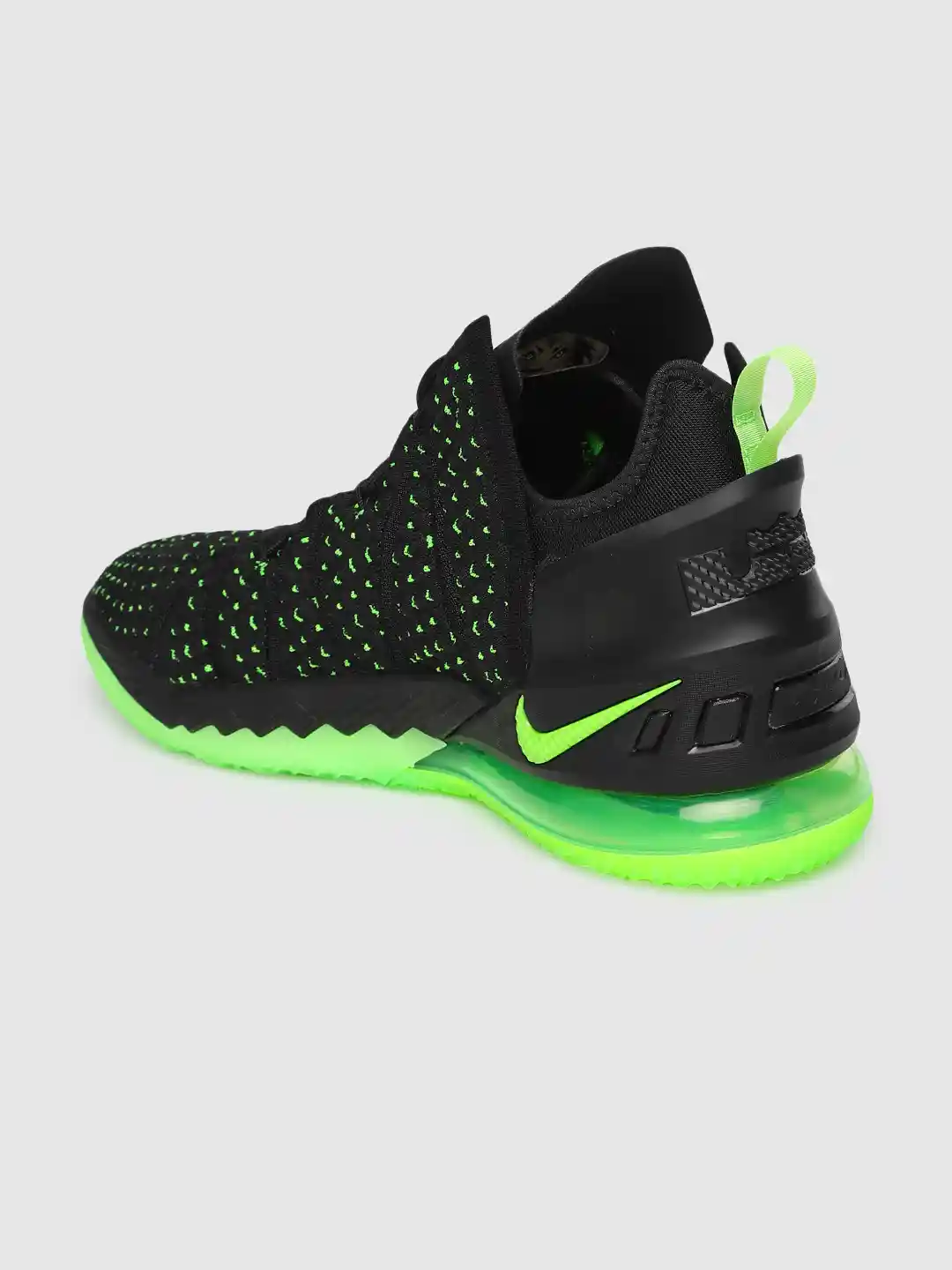 Buy Nike Unisex Black LEBRON XVIII Mid-Top Basketball Shoes