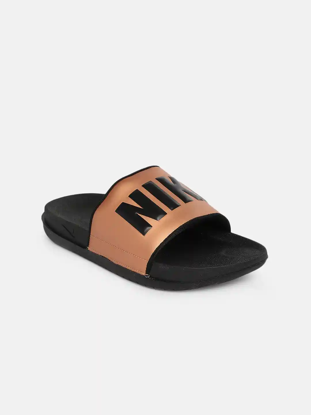 Buy Nike Women Copper-Toned Printed OFFCOURT Sliders Flip Flops