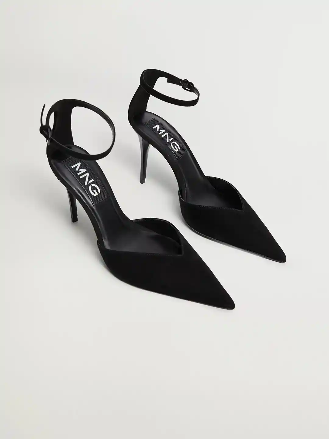 Slingback Mango Black Pumps MANGO Women Black Solid Sustainable