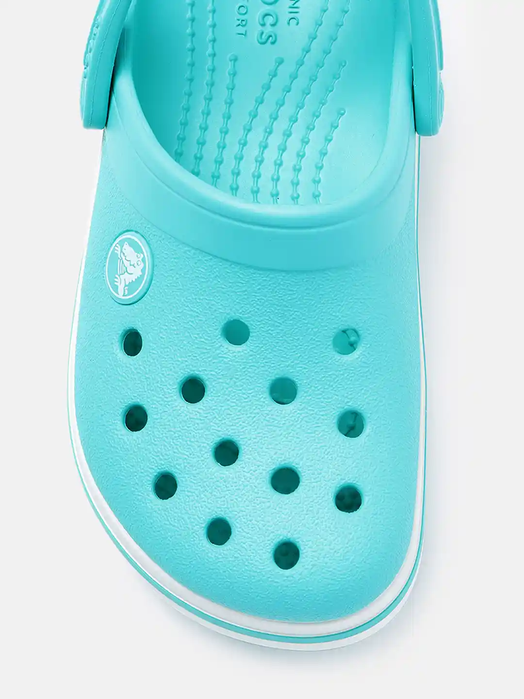 Ice Blue Crocband Clog Womens Crocband Ice Blue/White Kids Clog