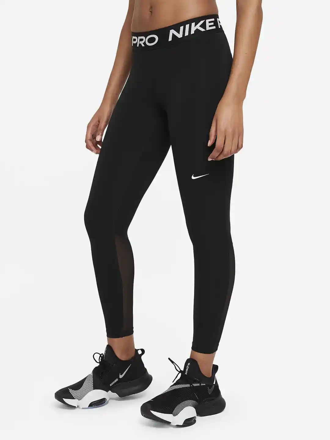 Buy Nike Women Black Solid 365 Pro Training Tights Tights for