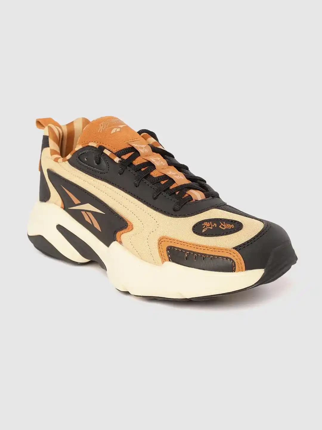 Buy Reebok Classic Unisex Orange Black Colourblocked Vector