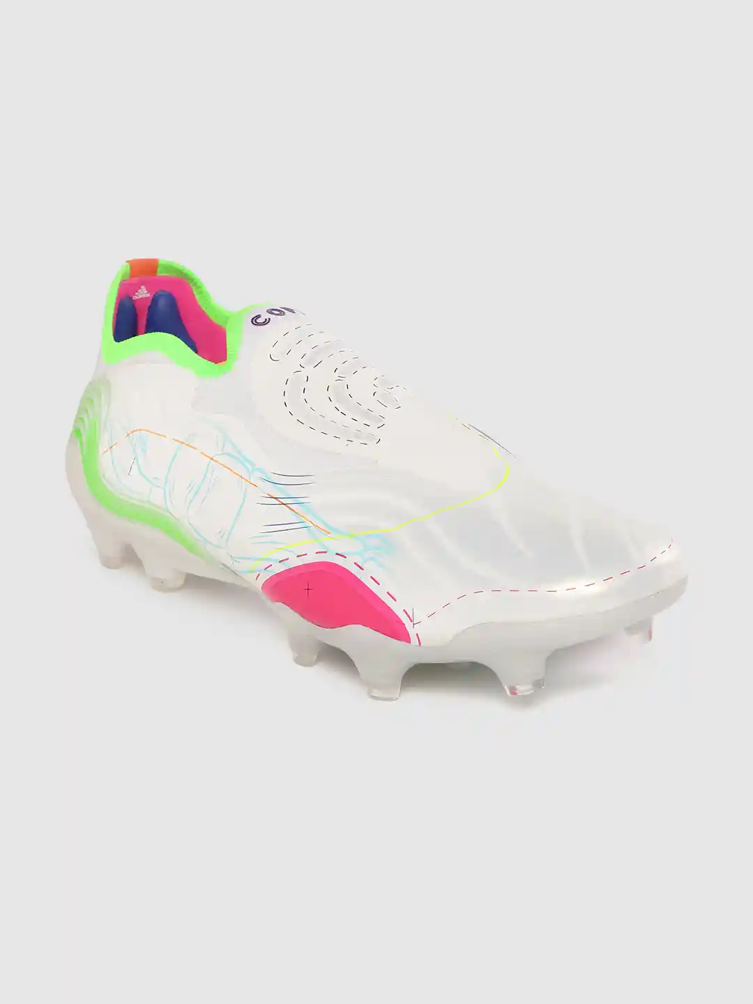 Buy ADIDAS Men White Green Printed Copa Sense Firm Ground CG