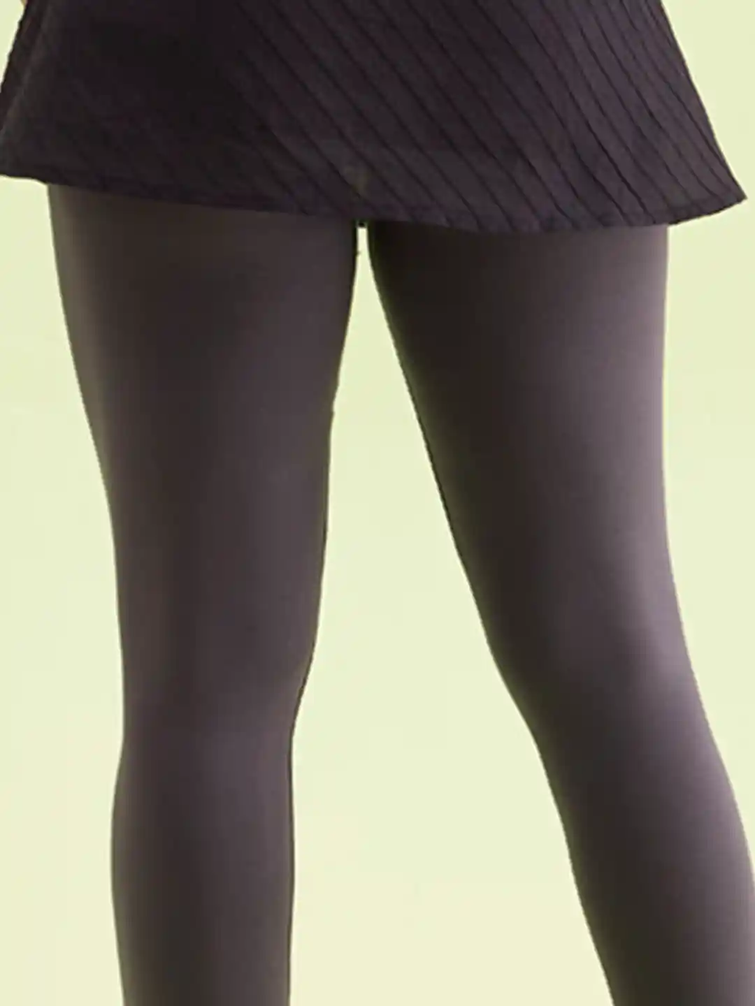 Buy Go Colors Women Charcoal Grey Solid Slim-Fit Ankle-Length