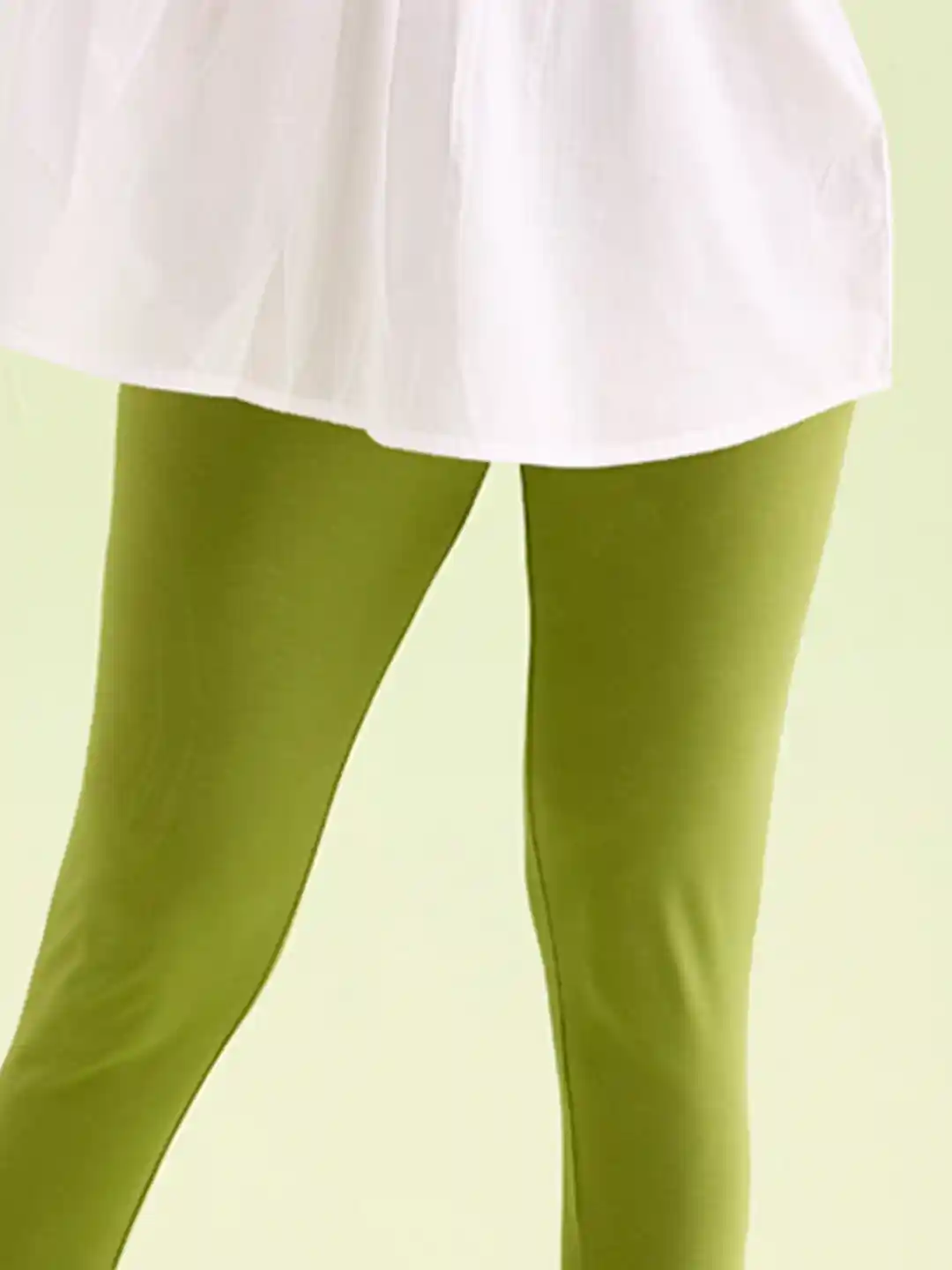 Green Leggings Go Colors Ankle Leggings Go Colors Women Olive