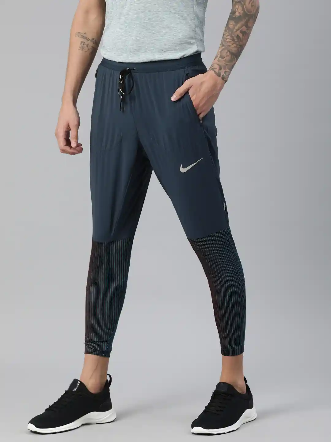 Buy Nike Men Navy Blue Solid Phenom Elite Future FastMen's Hybrid