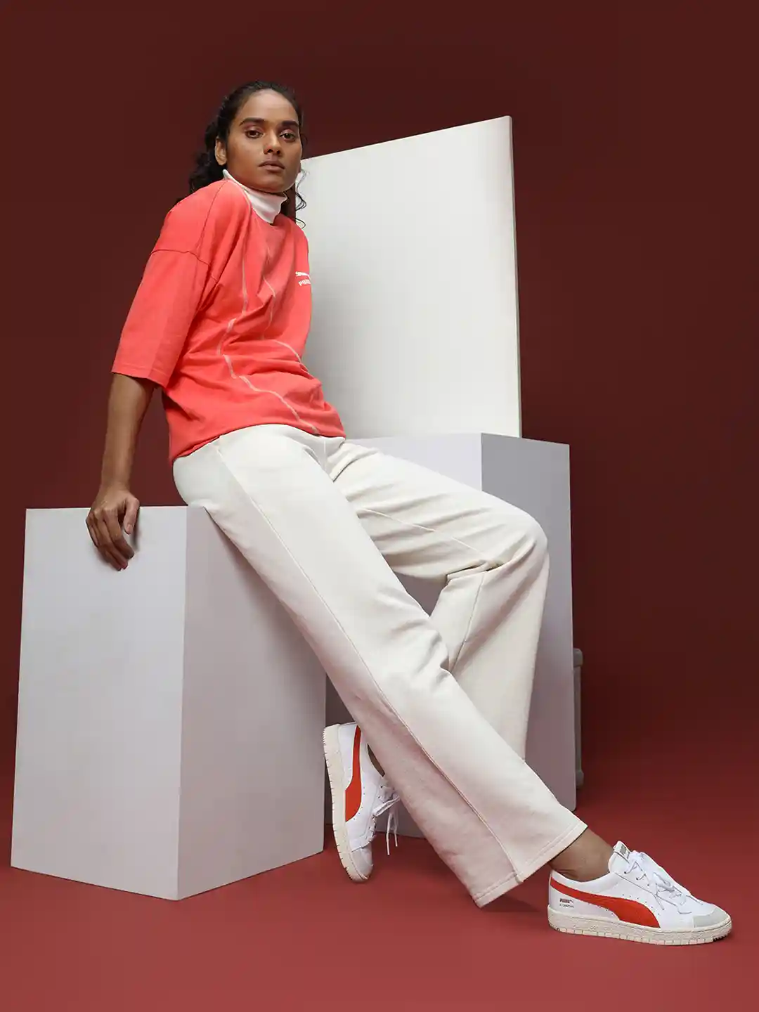 Buy Puma Unisex White Ralph Sampson 70 Low Archive Leather