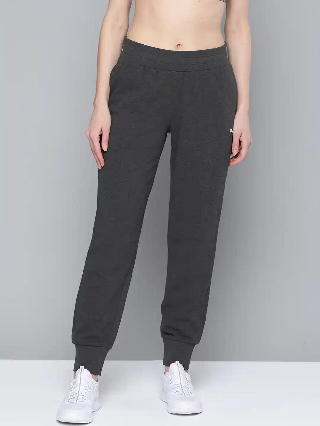 Buy Puma Women Charcoal Grey ESS Solid Sustainable Joggers - Track Pants  for Women 13499982 | Myntra