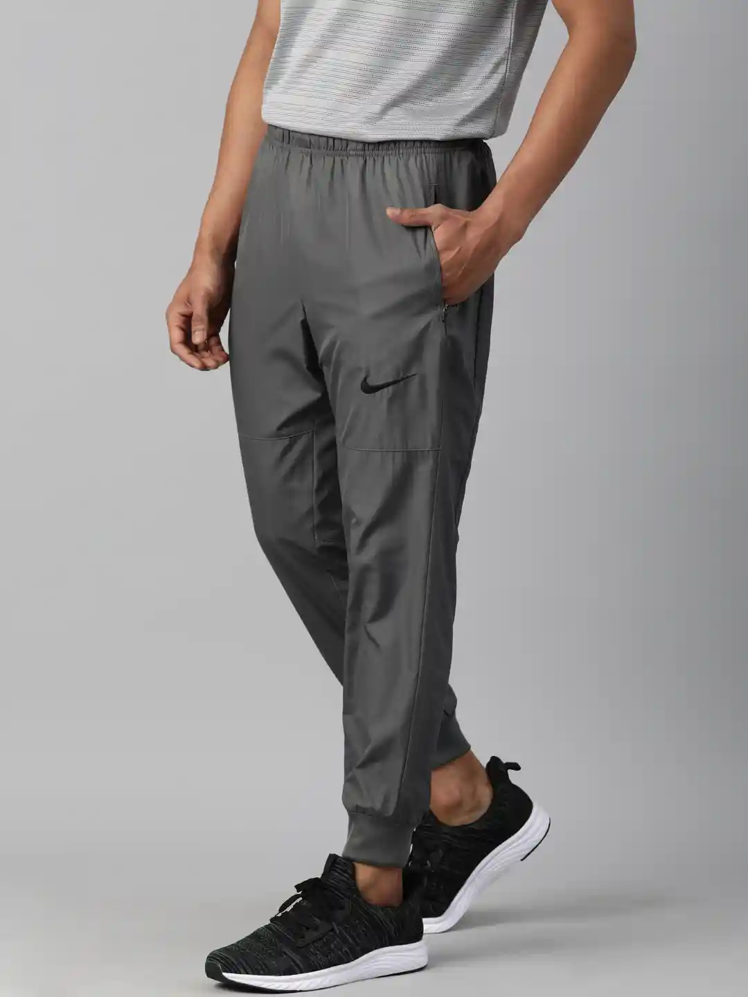 Buy Nike Men Black Solid Standard Fit FLEX HYBRID Training Joggers