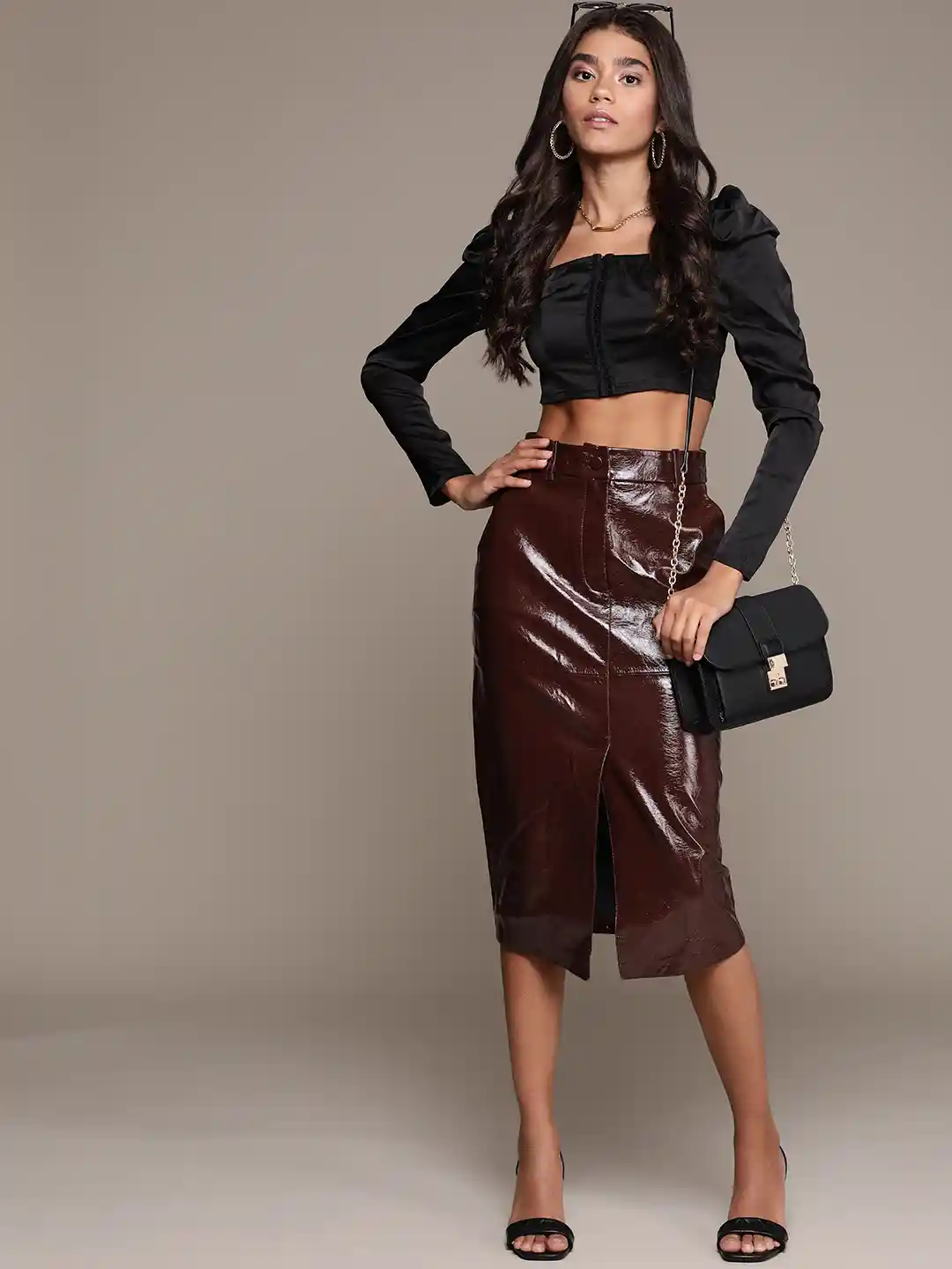 Silver Tight Metallic Skirt Silver Metallic High Discount Waisted