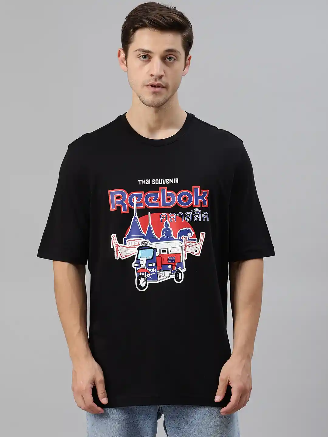 Buy Reebok Classic Unisex Black Blue GR Souvenir Pure Cotton