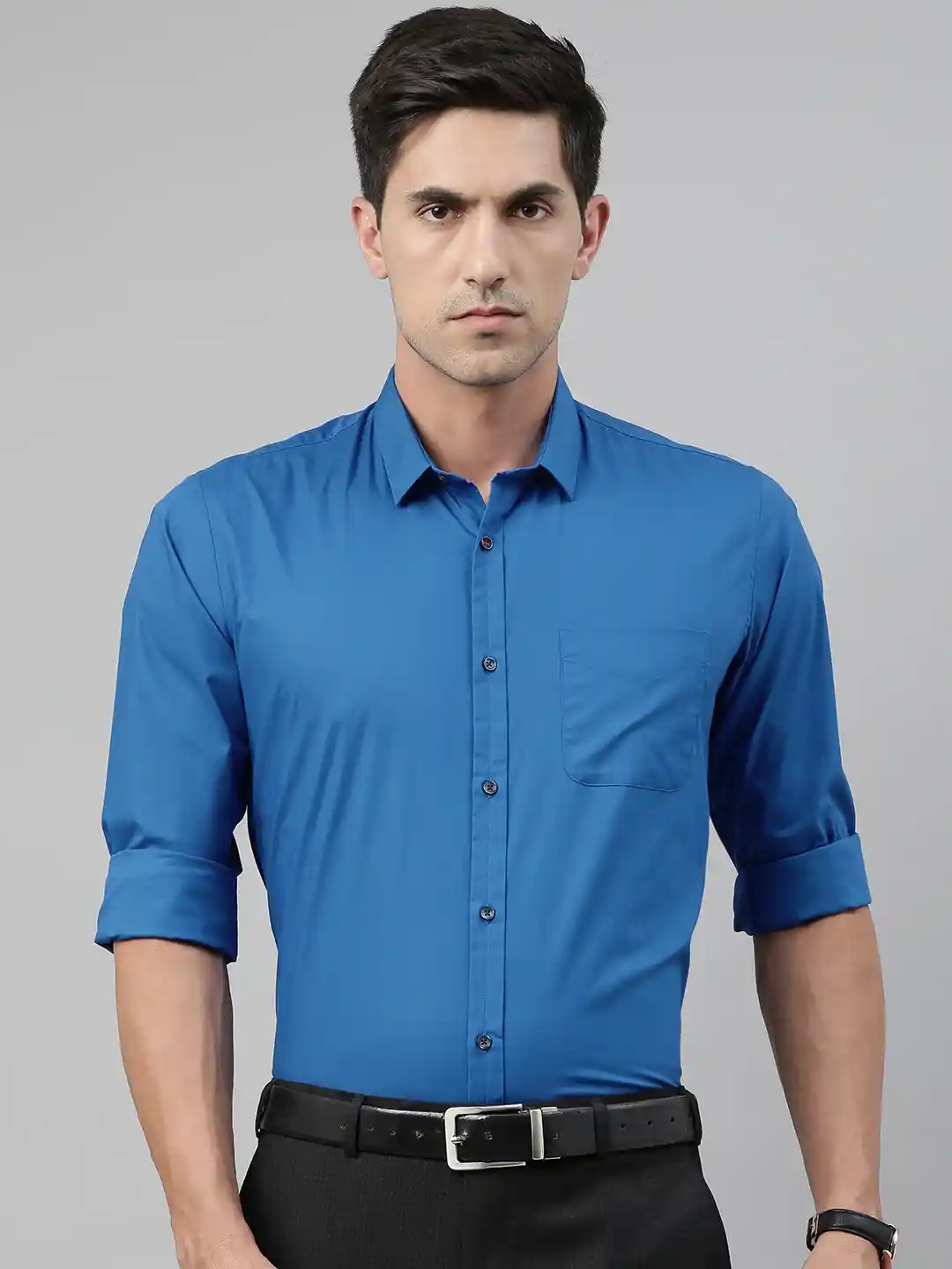 Formal Shirt England Mens Shirt 2021 Peter England Men Blue Slim