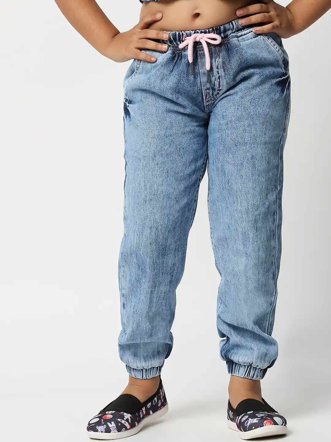 Buy High Star Girls Blue Slim Fit Jogger Jeans Jeans for Girls