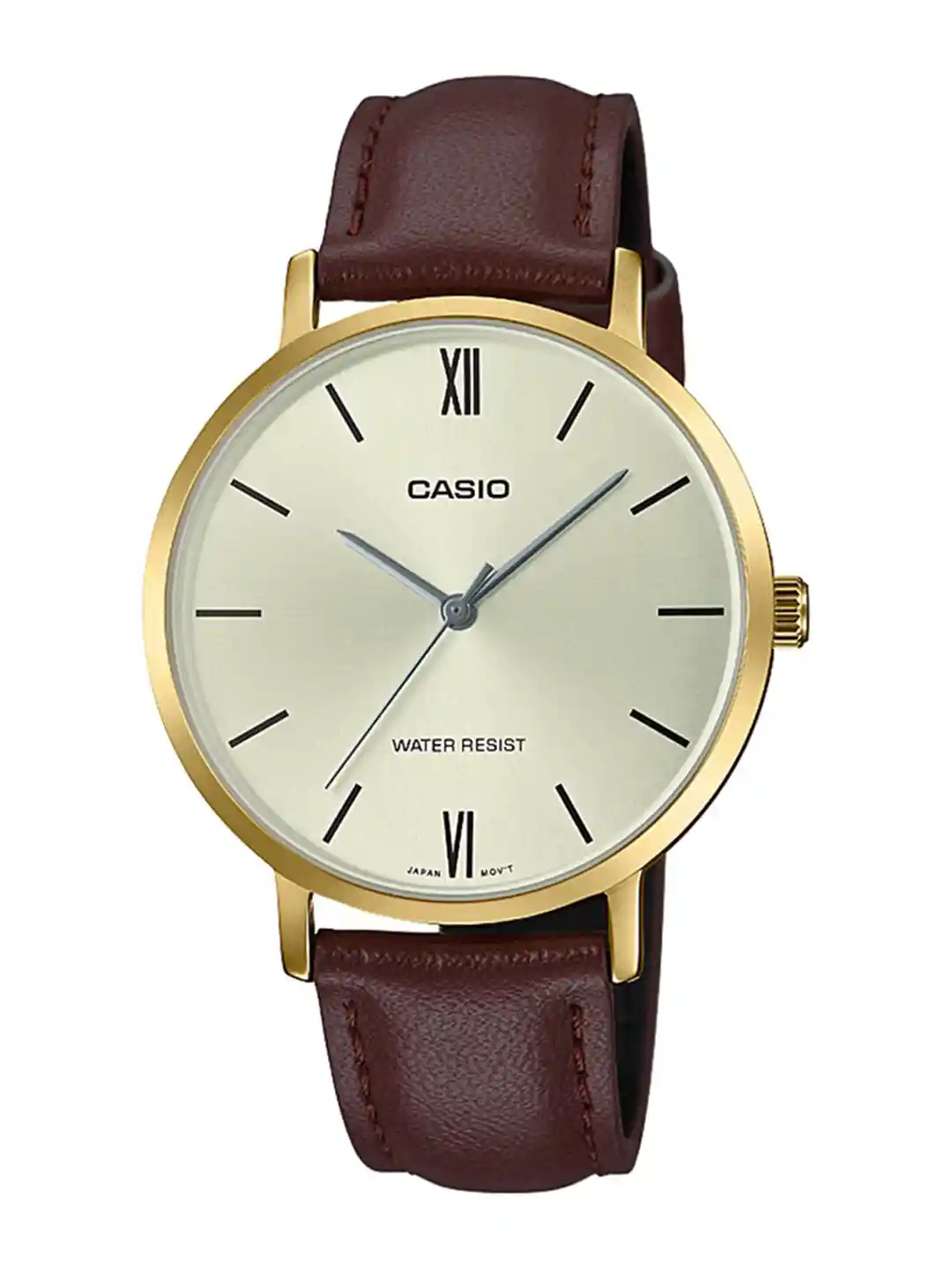 Analog Watch Casio Gold For Women Casio Women's Petite Gold Tone