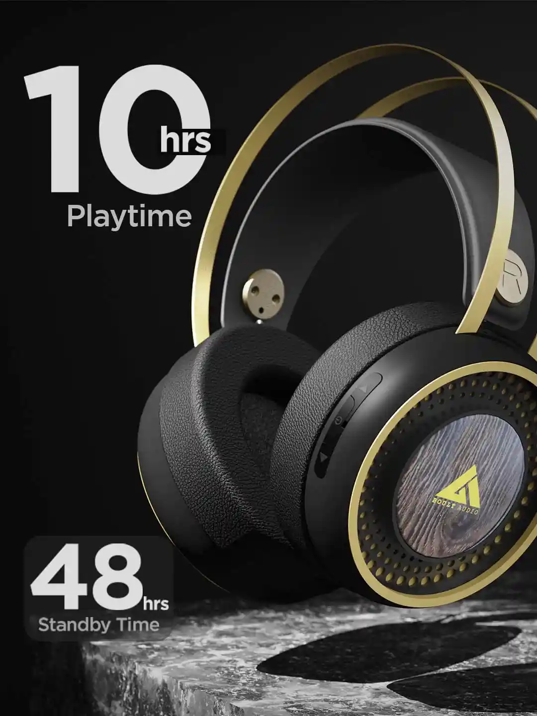 Buy BOULT AUDIO Black ProBass Ranger Over-Ear Wireless Bluetooth