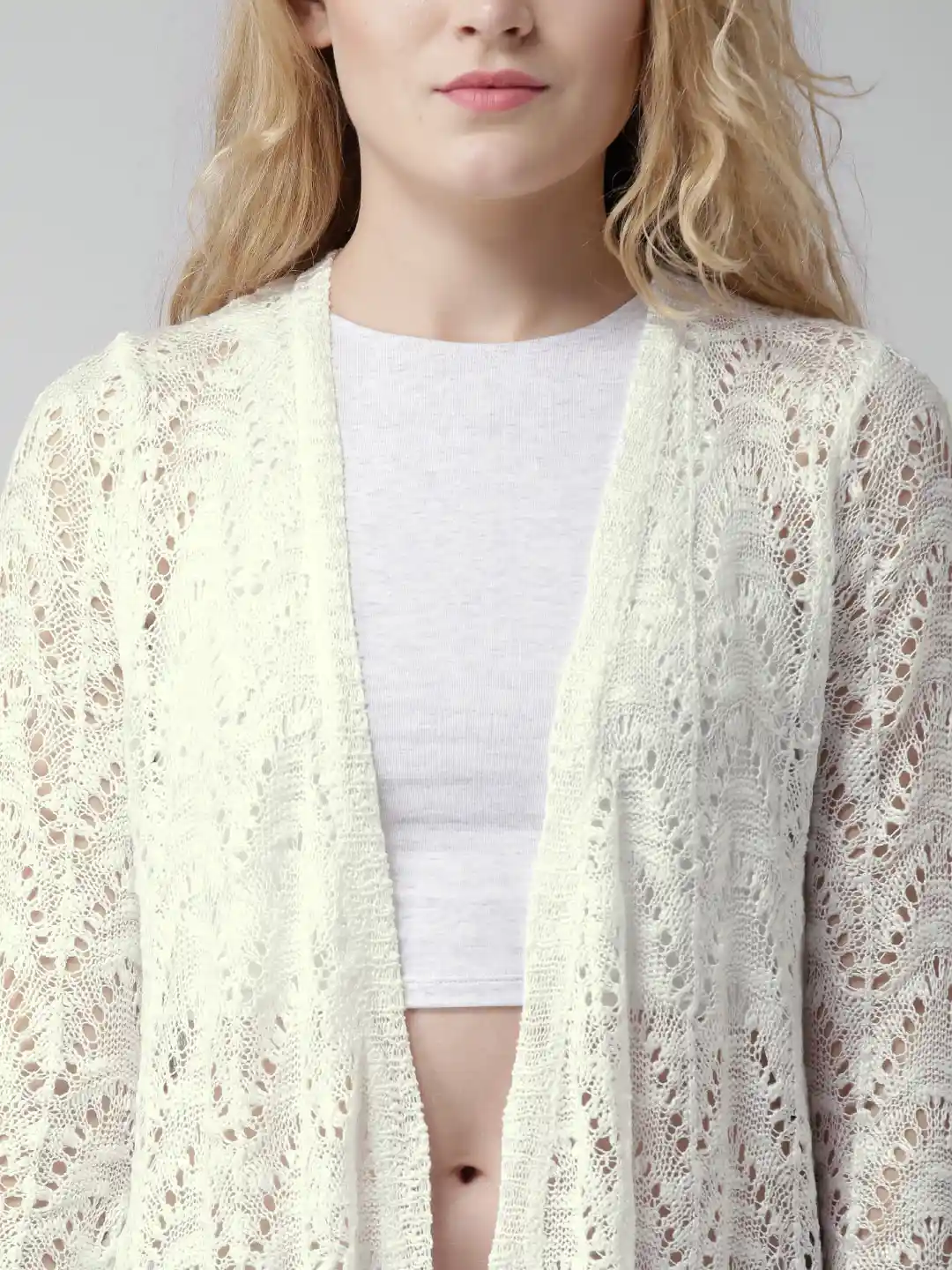 Buy FOREVER 21 White Shrug Shrug for Women 1365353 Myntra